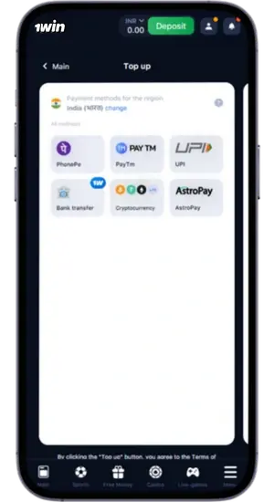 Make a deposit and claim your welcome bonus